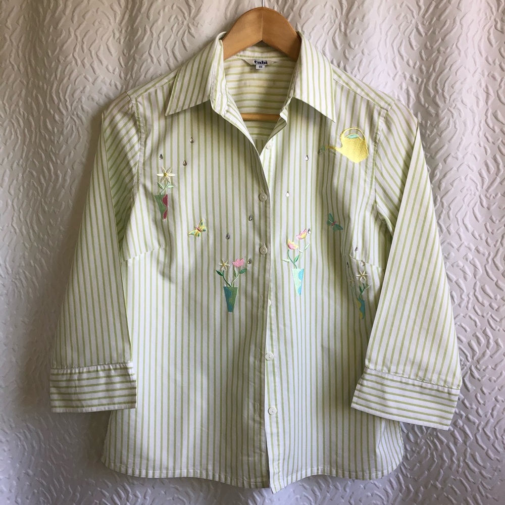Tabi embroidered garden shirt